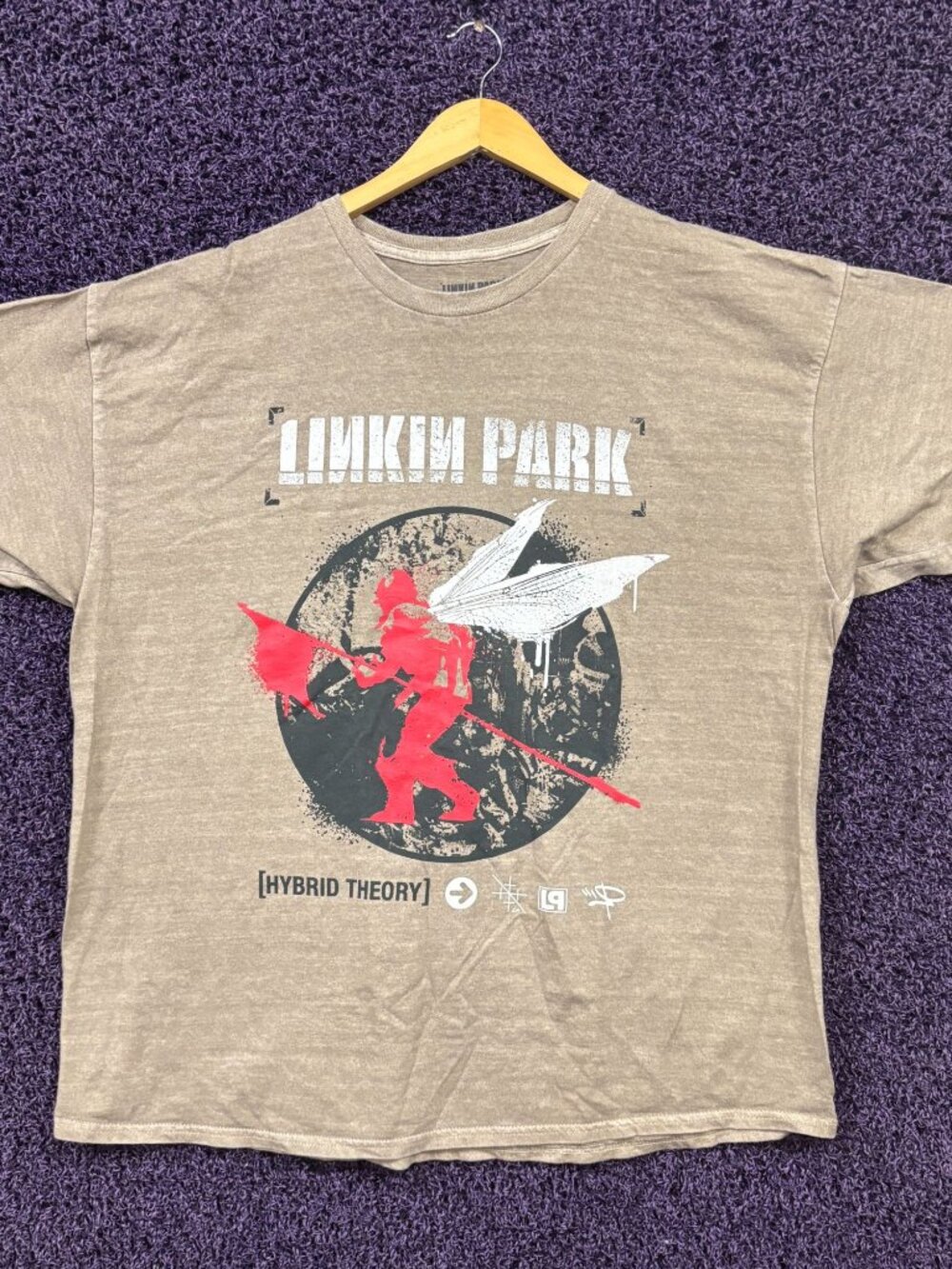 Linkin Park The Hybrid Theory Album Art Nu Metal T-Shirt XXL